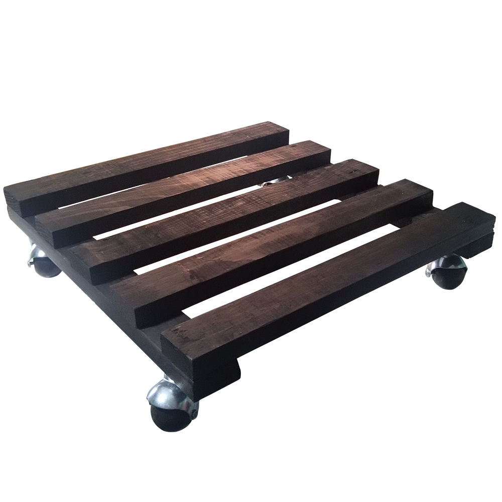 Base de Madera para Macetas All Garden MX Modelo Base Móvil Mediano*