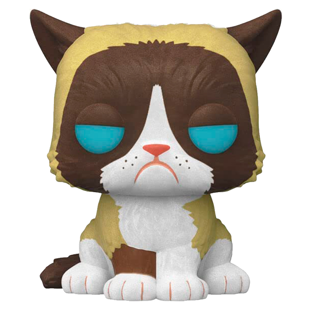Funko Pop Grumpy Cat #60 Meme Internet Icons Flocked Exclusivo