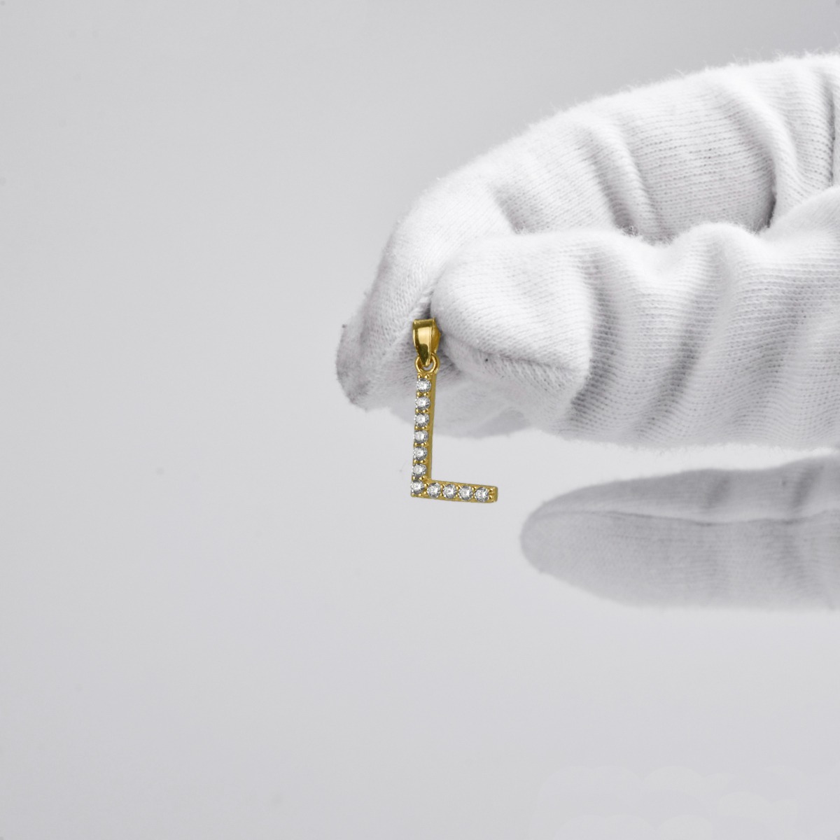 Dije Letra Inicial L | Oro 10k + Cadena Regalo + Estuche