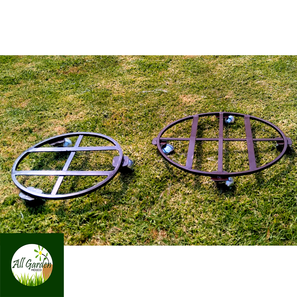 Base Metálica para Macetas All Garden MX Modelo Móvil Redondo 30*