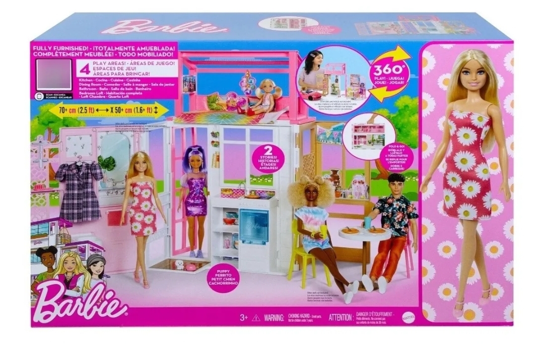 Barbie Estate Casa Glam Con Muñeca Set De Juego