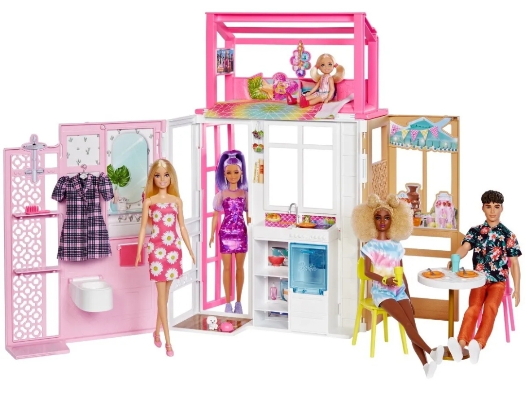 Barbie Estate Casa Glam Con Muñeca Set De Juego