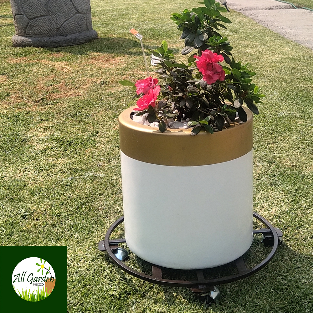 Base Metálica para Macetas All Garden MX Modelo Móvil Redondo 30*