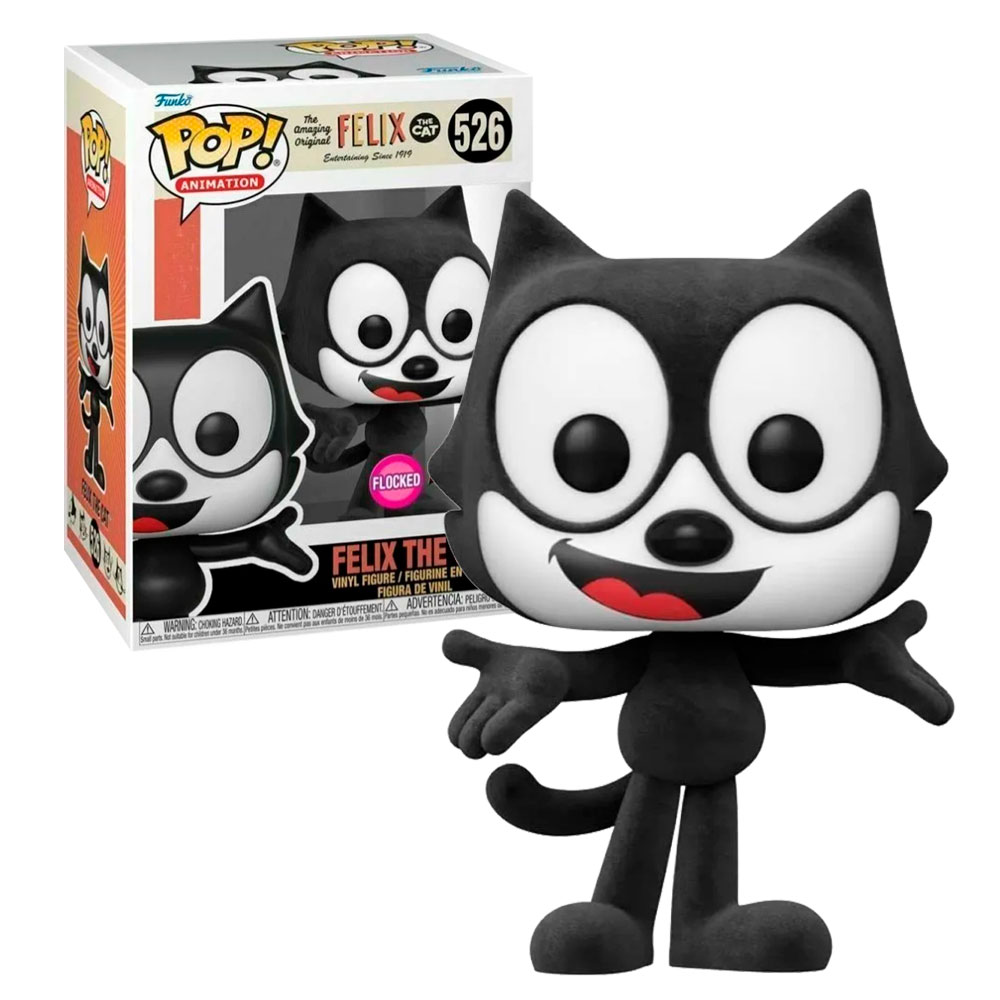 Funko Pop Gato Felix #526 Flocked Serie Clasica Animada Figura Original