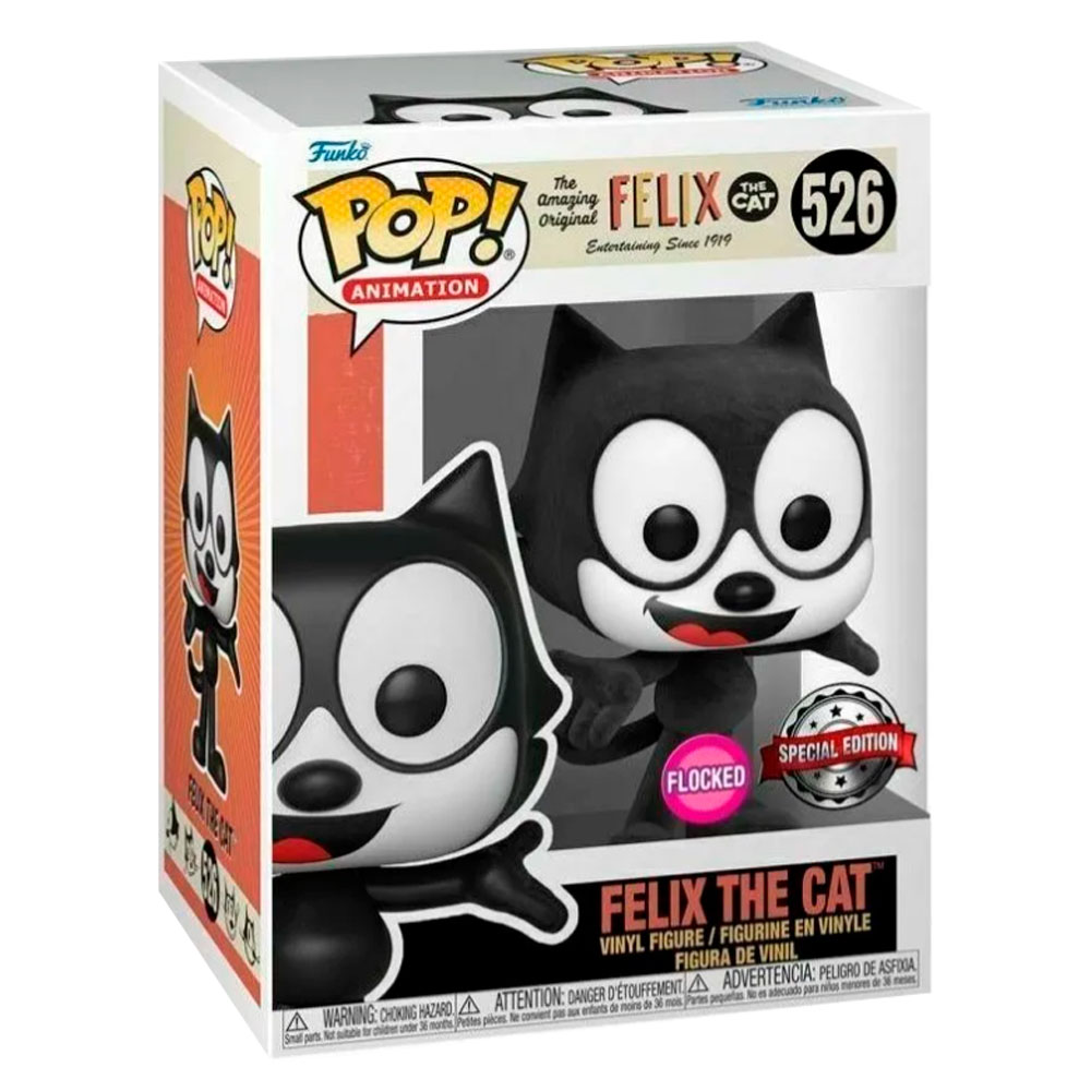 Funko Pop Gato Felix #526 Flocked Serie Clasica Animada Figura Original