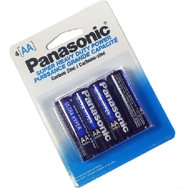 Baterías AA Panasonic Pilas 2 Paquetes con 4 Pilas c/u Original Carbón Zinc