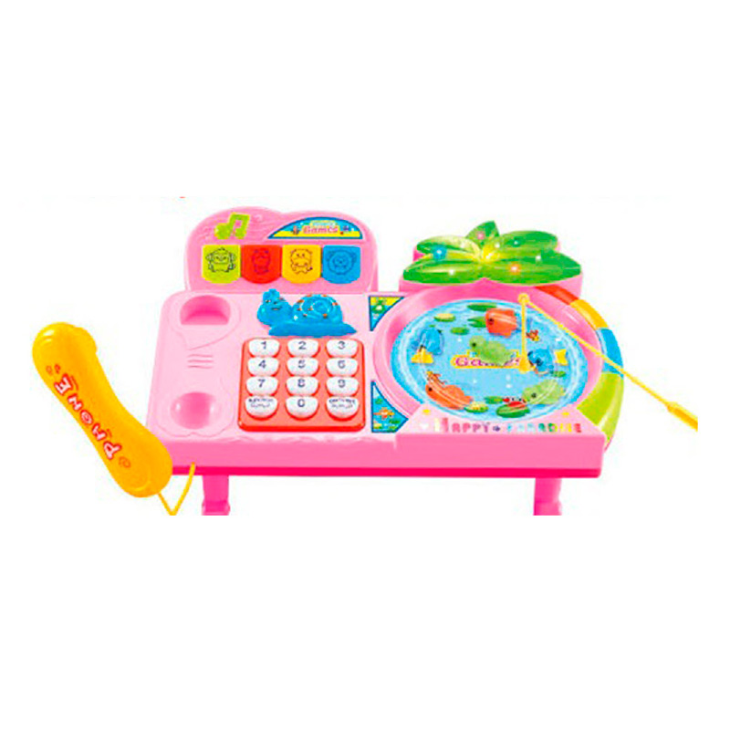 Teléfono Didáctico Luz Sonido Cn Juego De Pesca Juguete Bebe