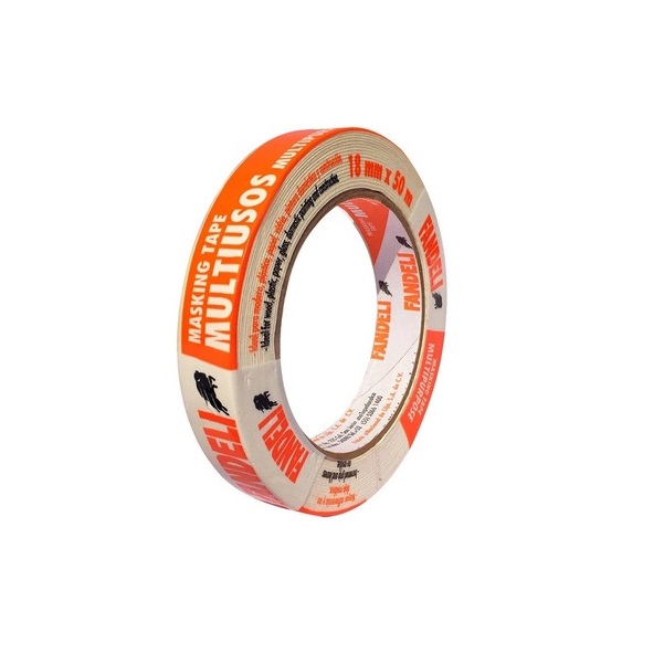 Cinta Masking Tape 3/4 Pulgada Marca Fandeli 18mm X 50m 72161