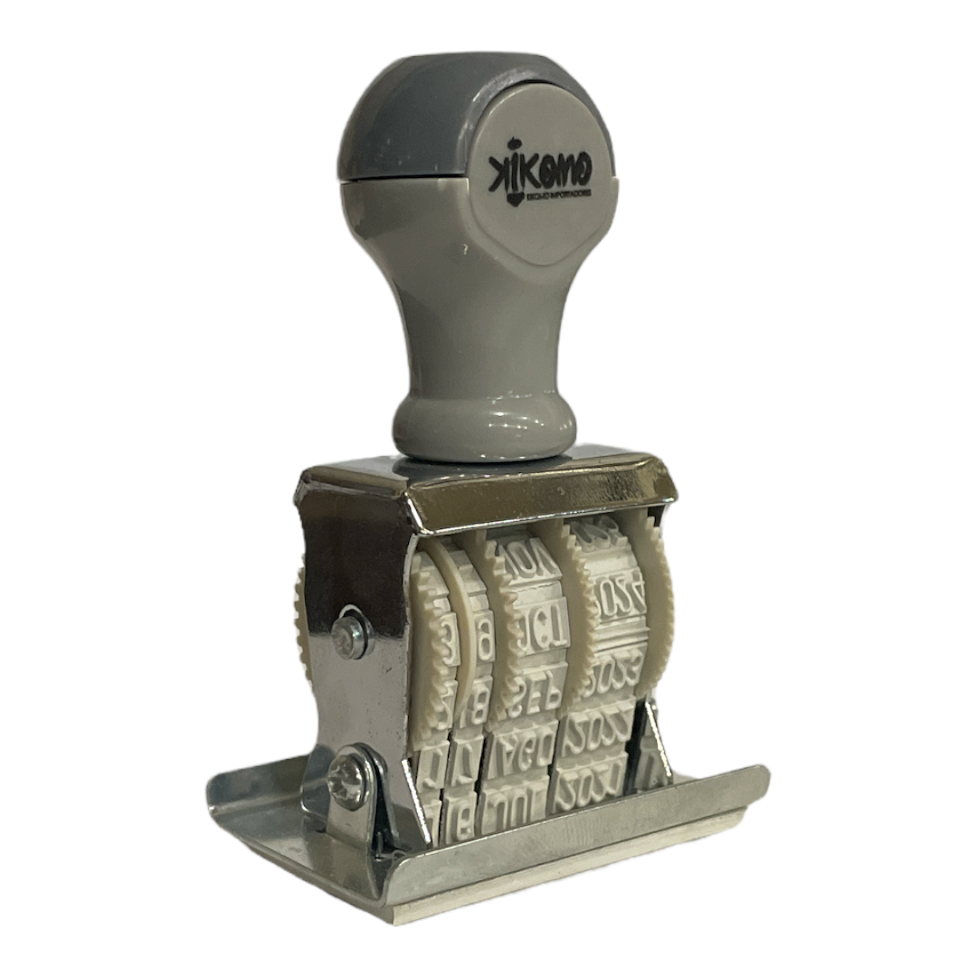 Sello Fechador Con Leyenda Pagado, Recibido, entregado Metalico Excelnte calidad