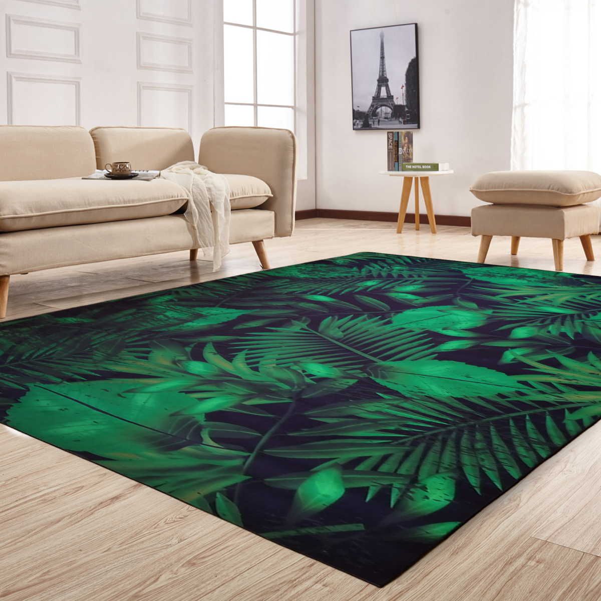 Tapete Sala Oficina Estilo Nórdico 2x3m Suavidad Elegancia Naturaleza 