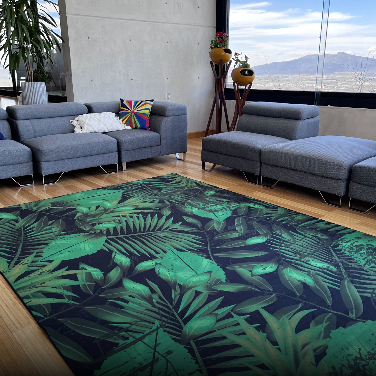 Tapete Sala Oficina Estilo Nórdico 2x3m Suavidad Elegancia Naturaleza 