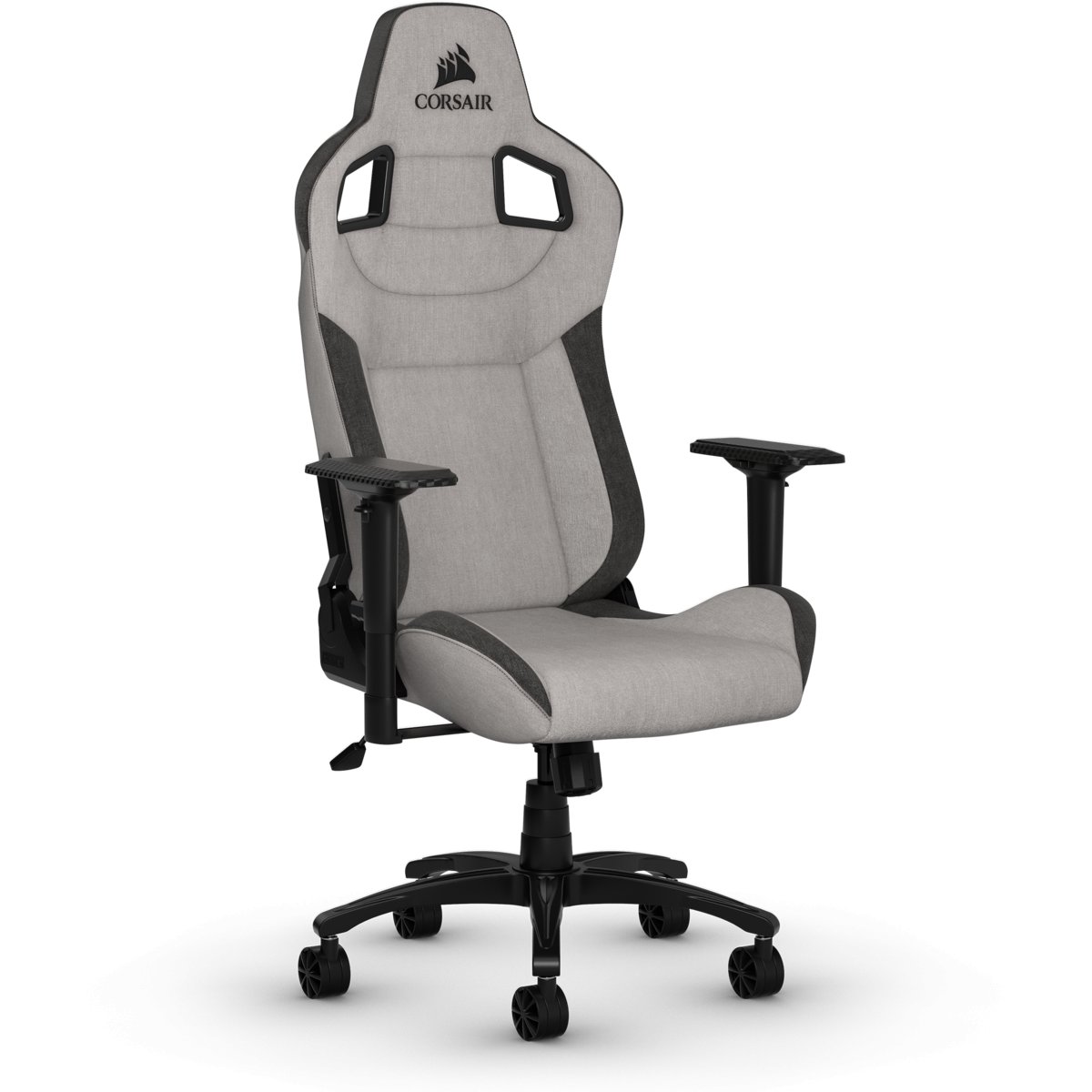 Silla Deportiva Corsair Gaming T3 Rush Tela Gris/Negro