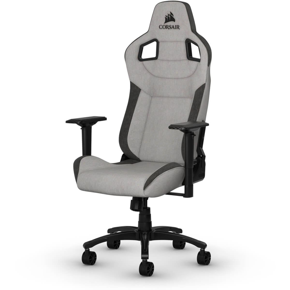 Silla Deportiva Corsair Gaming T3 Rush Tela Gris/Negro