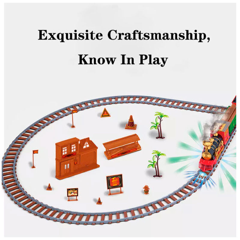 Tren Electrico Vapór  Sonido Juguetes Clasico Navidad Luz  211062  251pz