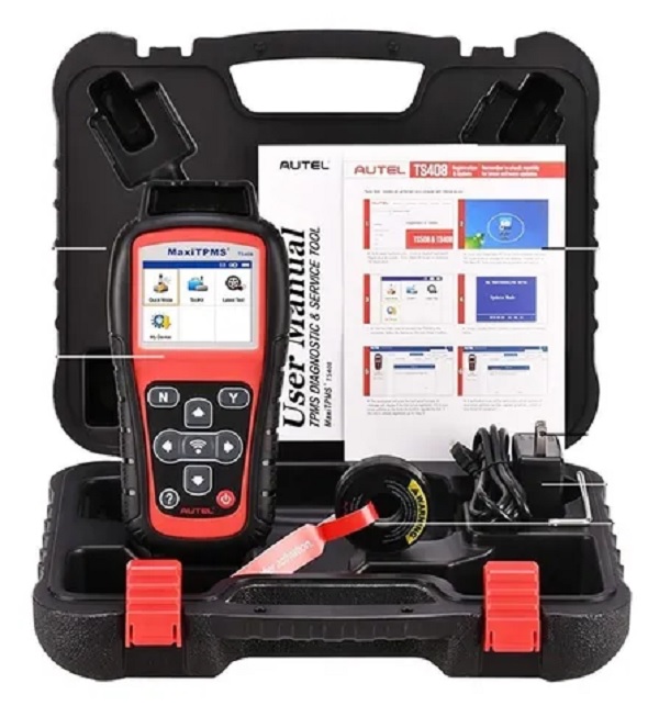 Escaner automotriz AUTEL TS408 para sistemas TPMS