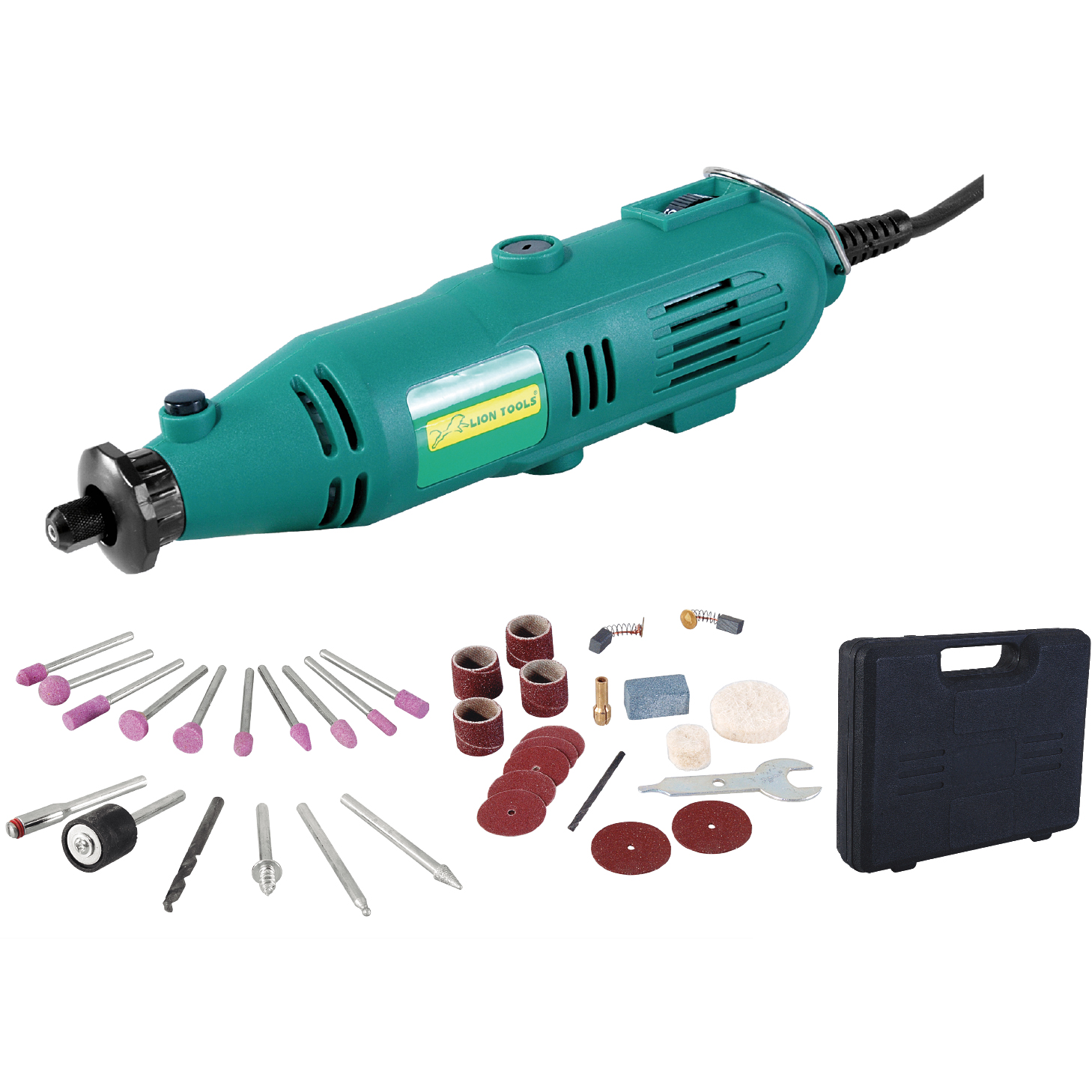 Mototool Mini Taladro + Estuche+ Accesorios Lion Tools