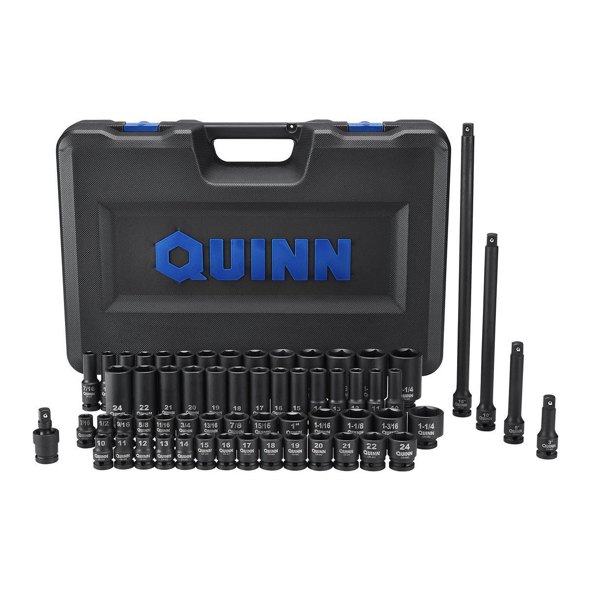 ESTUCHE DE JUEGO DE DADOS DE IMPACTO QUINN PROFESIONAL CON 61 PIEZAS