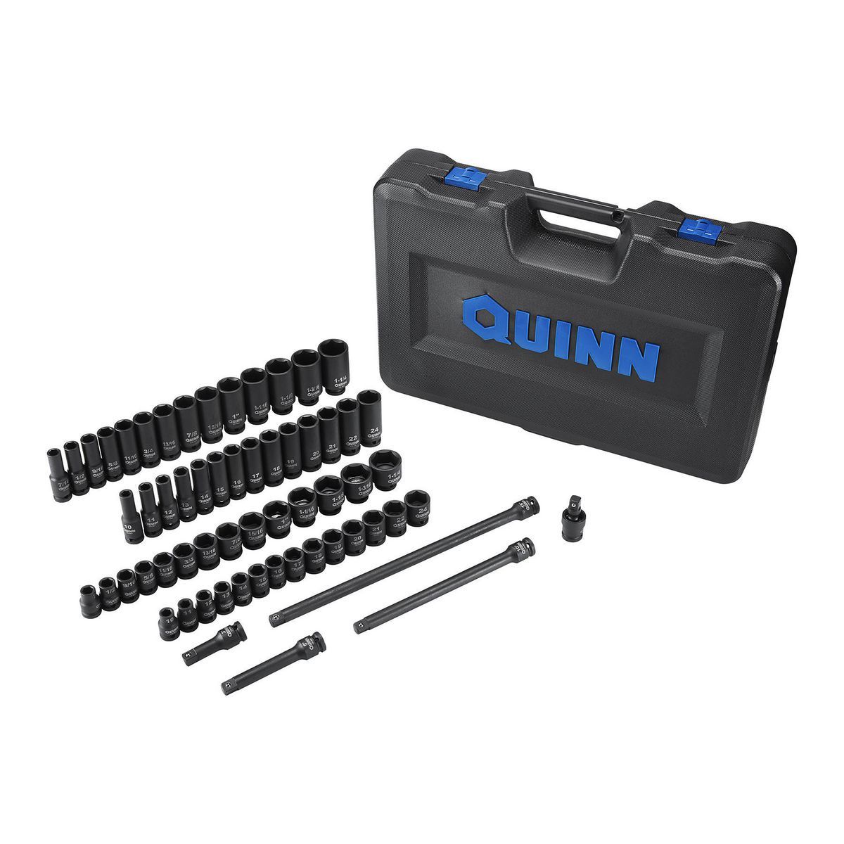 ESTUCHE DE JUEGO DE DADOS DE IMPACTO QUINN PROFESIONAL CON 61 PIEZAS