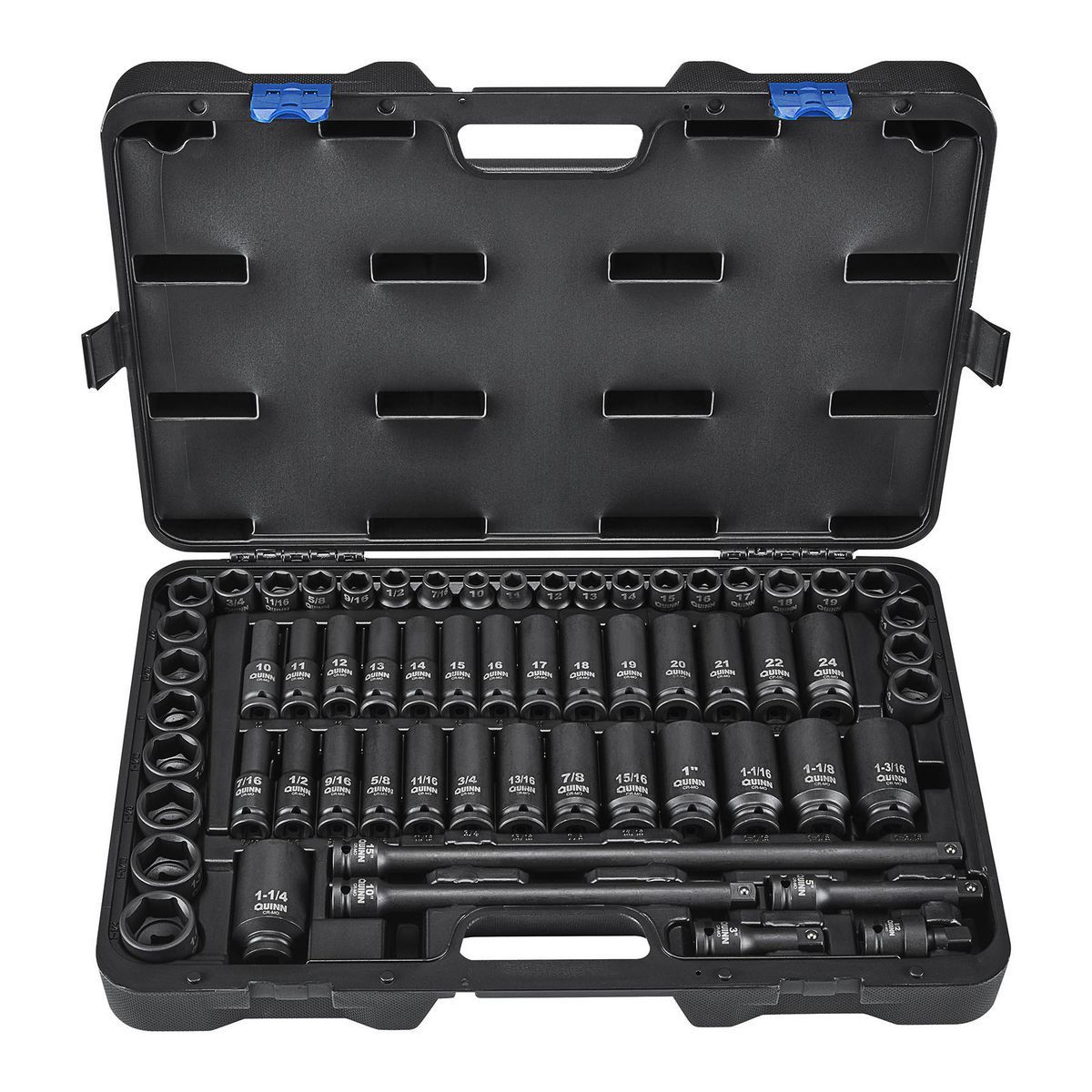 ESTUCHE DE JUEGO DE DADOS DE IMPACTO QUINN PROFESIONAL CON 61 PIEZAS