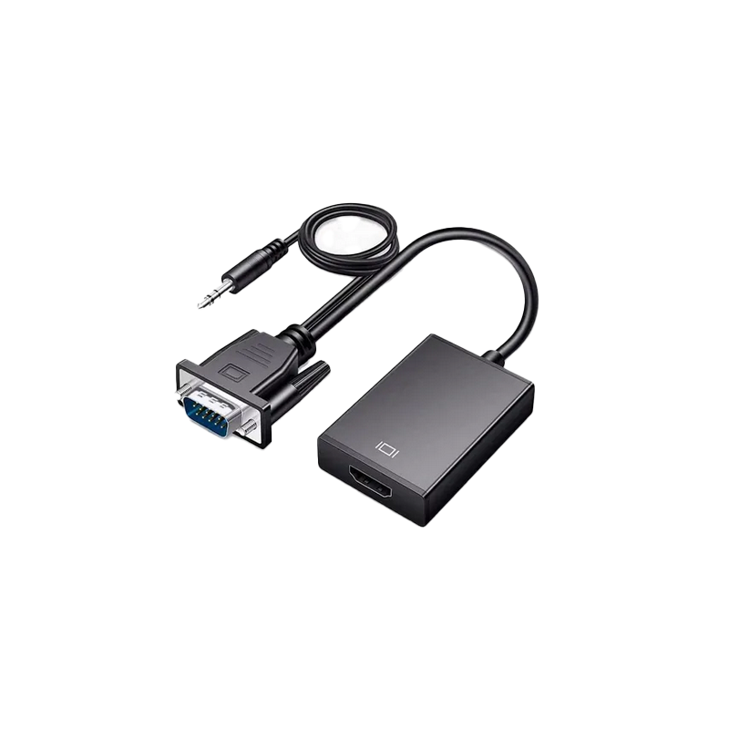 Cable Convertidor Video Vga A Hdmi Audio Full Hd 1080p