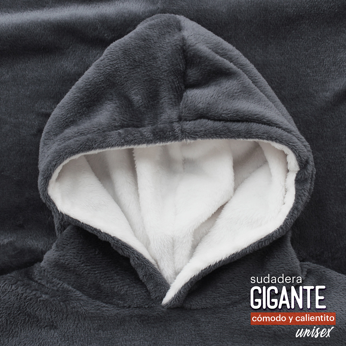 Sudadera Cobija Gigante Lo Necesito  Con Capucha Afelpada