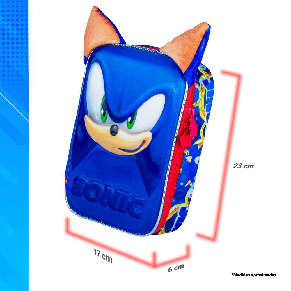 Kit Escolar Sonic 3 En 1 Edición Kinder Colección Speed Hero