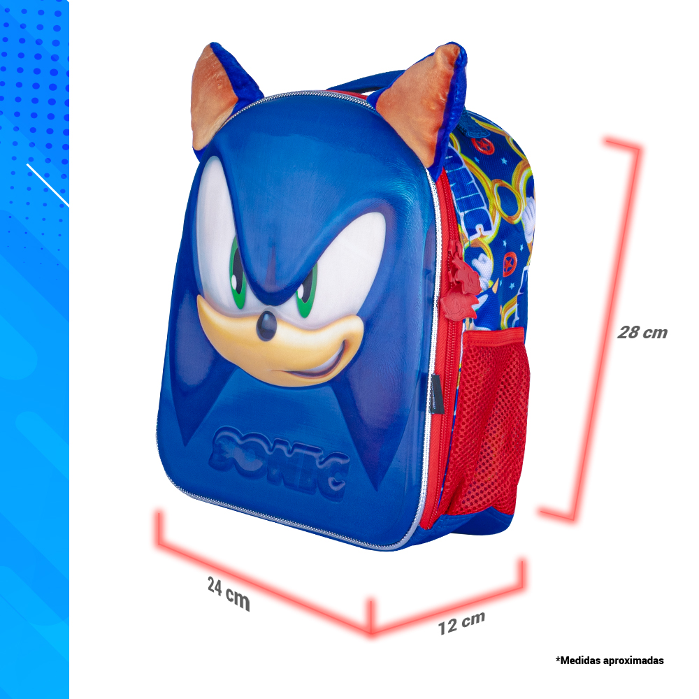 Kit Escolar Sonic 3 En 1 Edición Kinder Colección Speed Hero