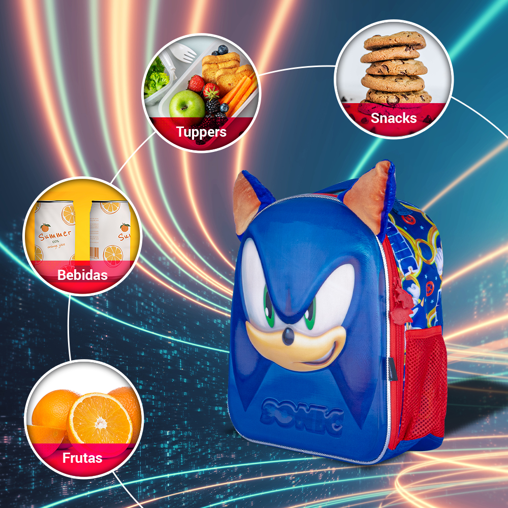 Kit Escolar Sonic 3 En 1 Edición Kinder Colección Speed Hero