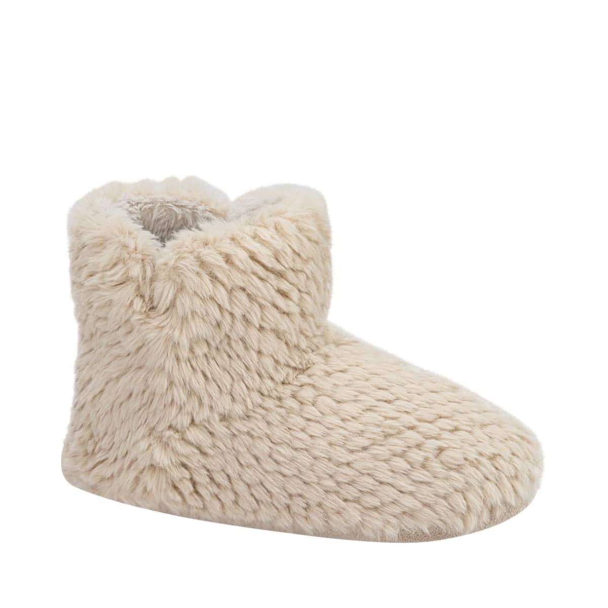 Pantuflas de bota para mujer, confort, color beige, marca Love to Lounge, mod. 1051587