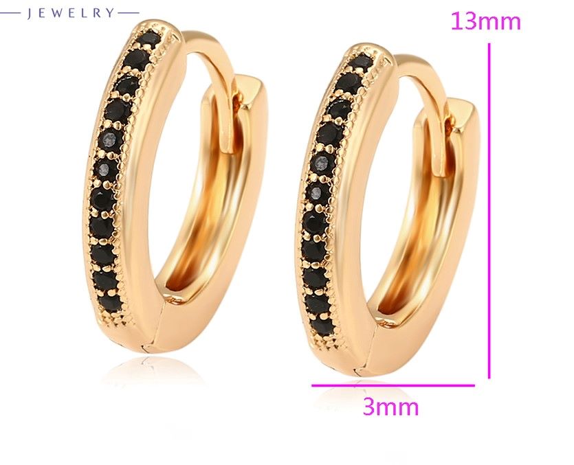 Aretes Pequeños Mujer y Niña Arracadas Chicas Oro Laminado 18k