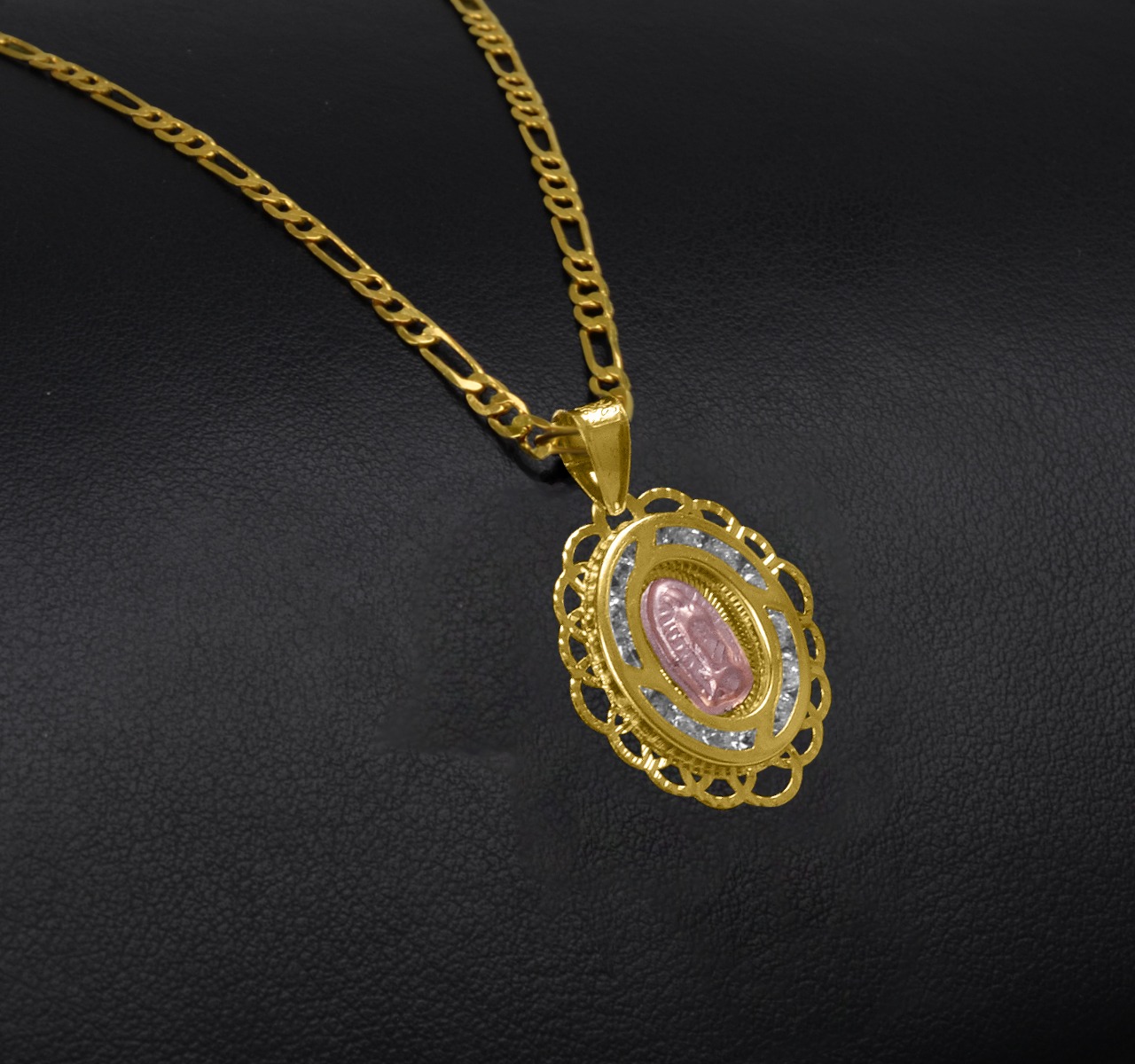 Medalla Virgen De Guadalupe Oro 10k | 0.8gr + Cadena