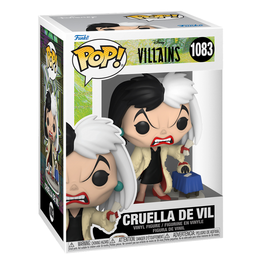 Funko Pop Cruella De Vil #1083 Villanos Disney 101 Dalmatas Figura Original