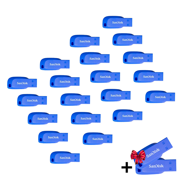 Kit 20 memorias USB 32GB Sandisk USB 2.0 SDCZ50C-032G-B35BE