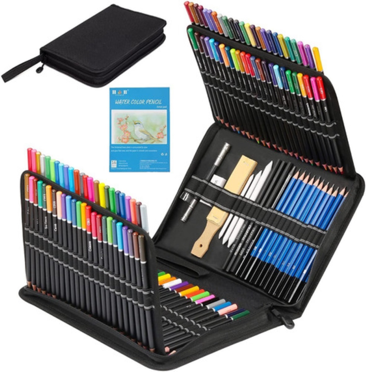 Set De Arte Profesional 145 Lápices Colores Dibujo Kit Malubero Set de  Lapices de colores