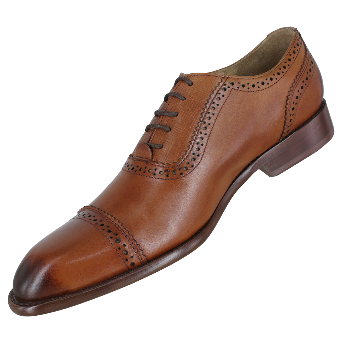 Zapato Carlo Ronaldi 1022-12 Becerro Café Brown