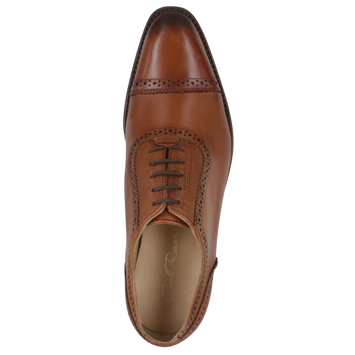 Zapato Carlo Ronaldi 1022-12 Becerro Café Brown