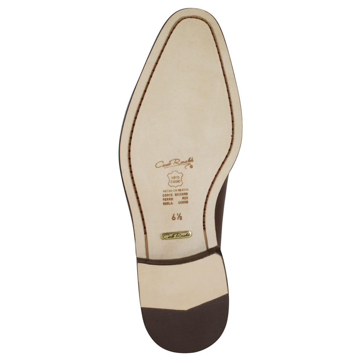 Zapato Carlo Ronaldi 1030 Becerro Café Capuchino