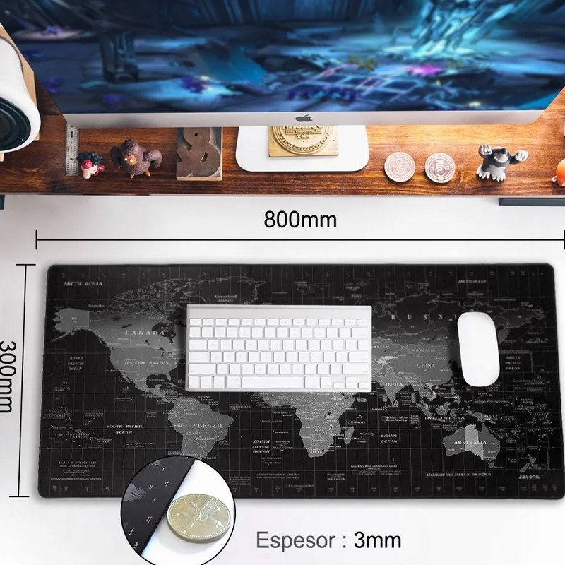 Mouse Pad Gamer Alfombrilla Raton Antideslizante 80x30cm