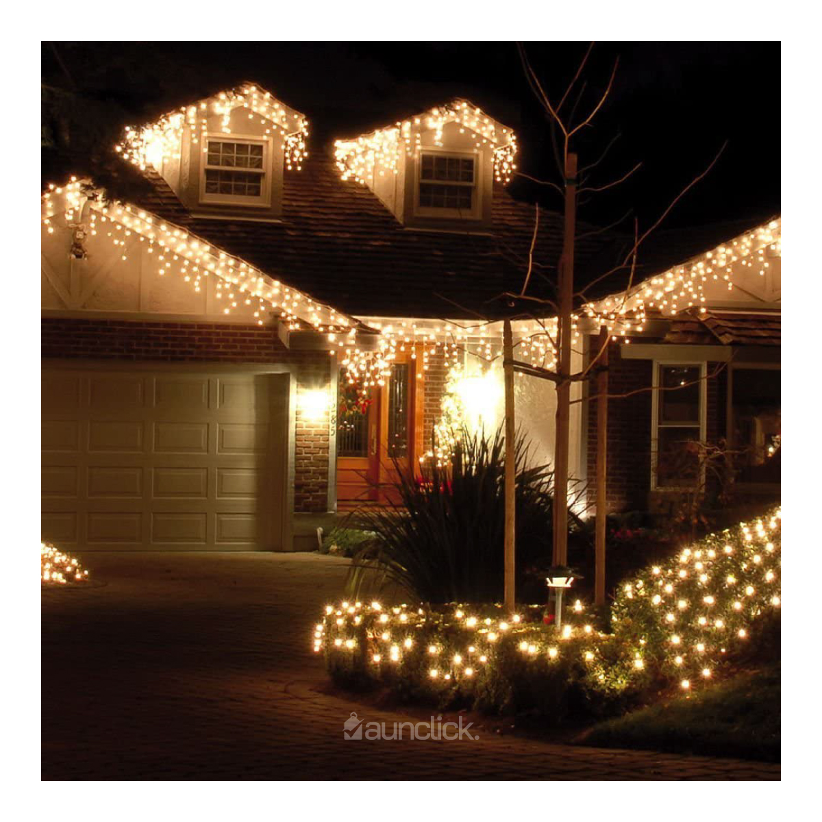 Serie Navideña Cascada Led 15 mts 700 Luces Exterior Navidad - Blanco Calido