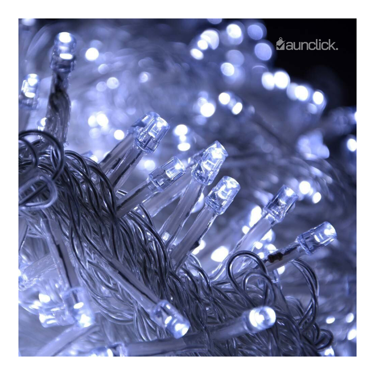 Serie Navideña Cascada Led 15 mts 700 Luces Exterior Navidad - Blanco Frio