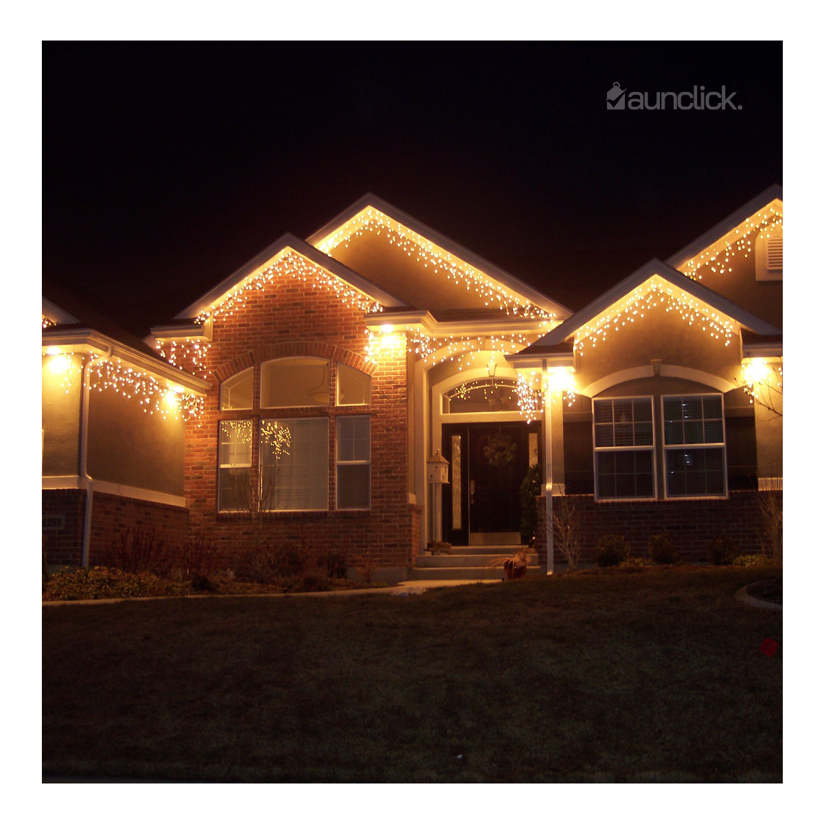 Serie Navideña Cascada Led 16 mts 800 Luces Exterior Navidad - Blanco Calido