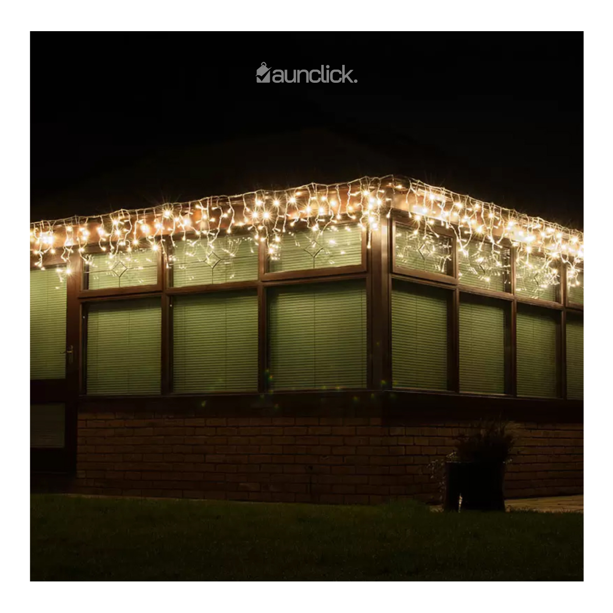 Serie Navideña Cascada Led 20 mts 1000 Luces Exterior Navidad - Blanco Calido