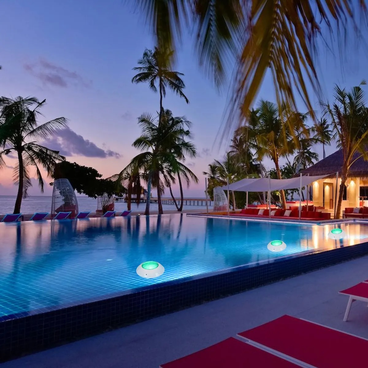 Lampara Subacuática Para Piscinas Rgb Ip68