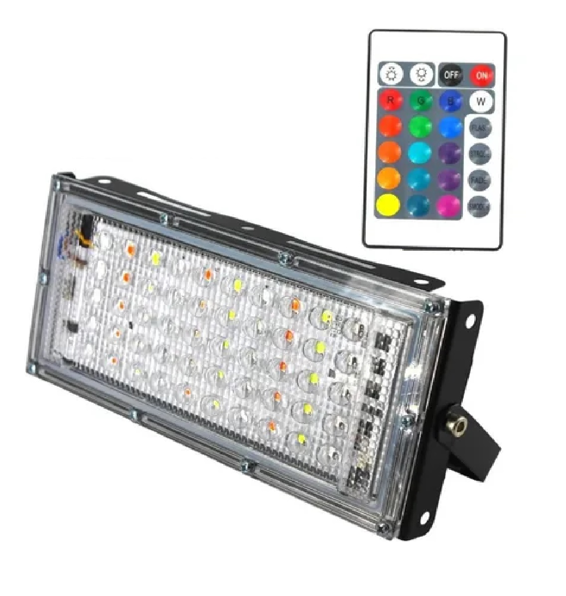Reflector Led Multicolor 50w Rgb C/control Megaluz (450w)