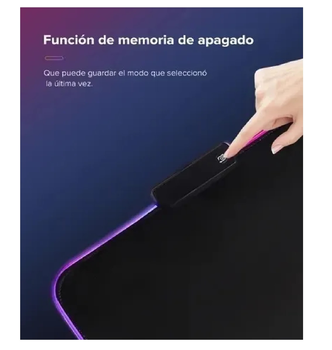 Alfombrilla De Ratón Gamer Rgb Luz Led Lonk Mousepad 30x25cm