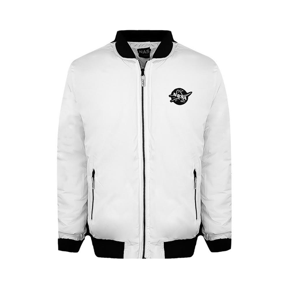 Chamarra NASA Bomber Blanca Hombre 322198