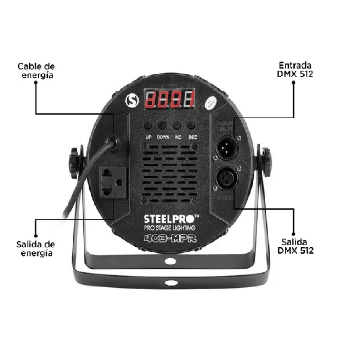  Cañón  Led 40 X 3 Watts - Rgb 3 En 1 