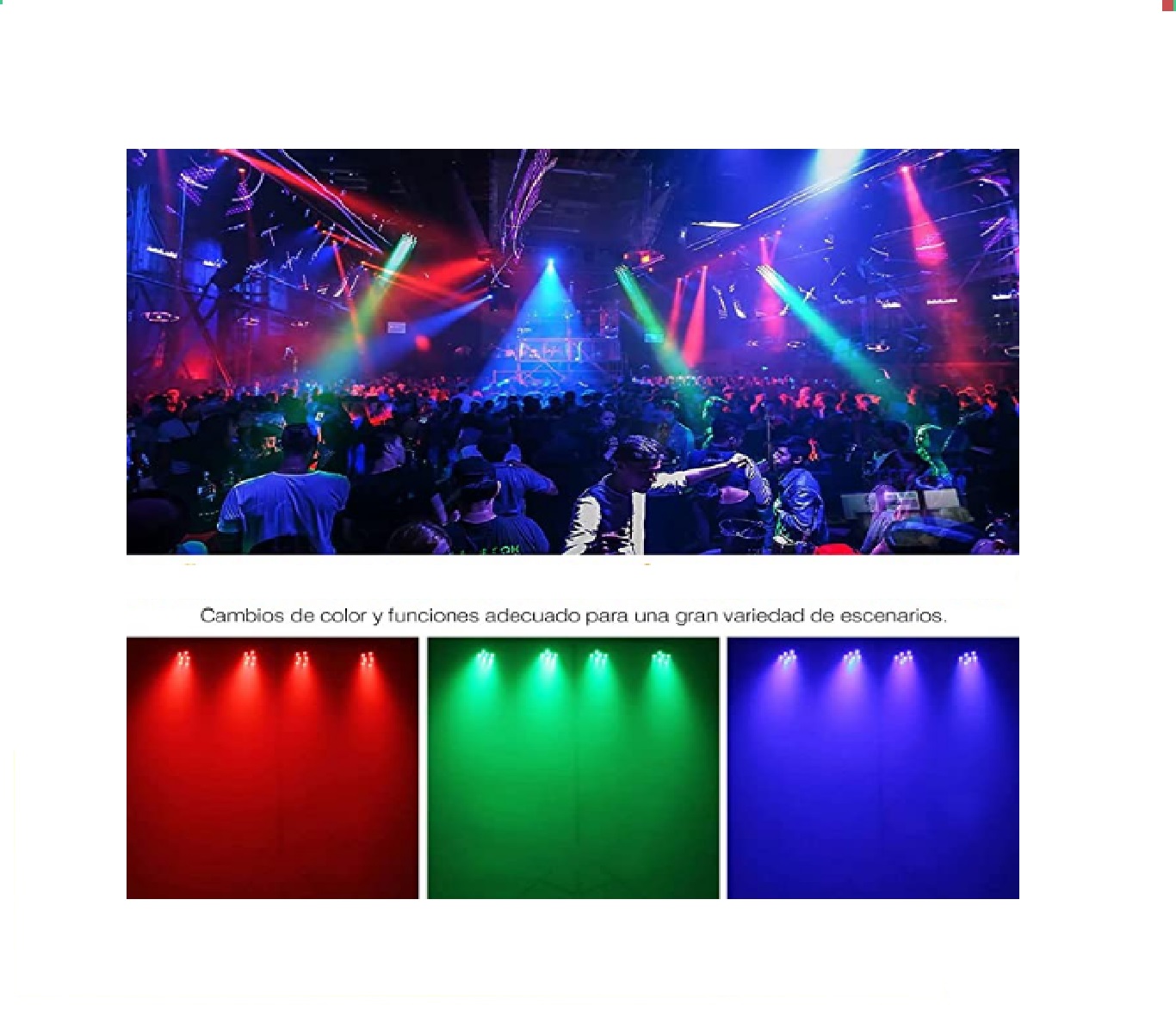  Cañón  Led 40 X 3 Watts - Rgb 3 En 1 