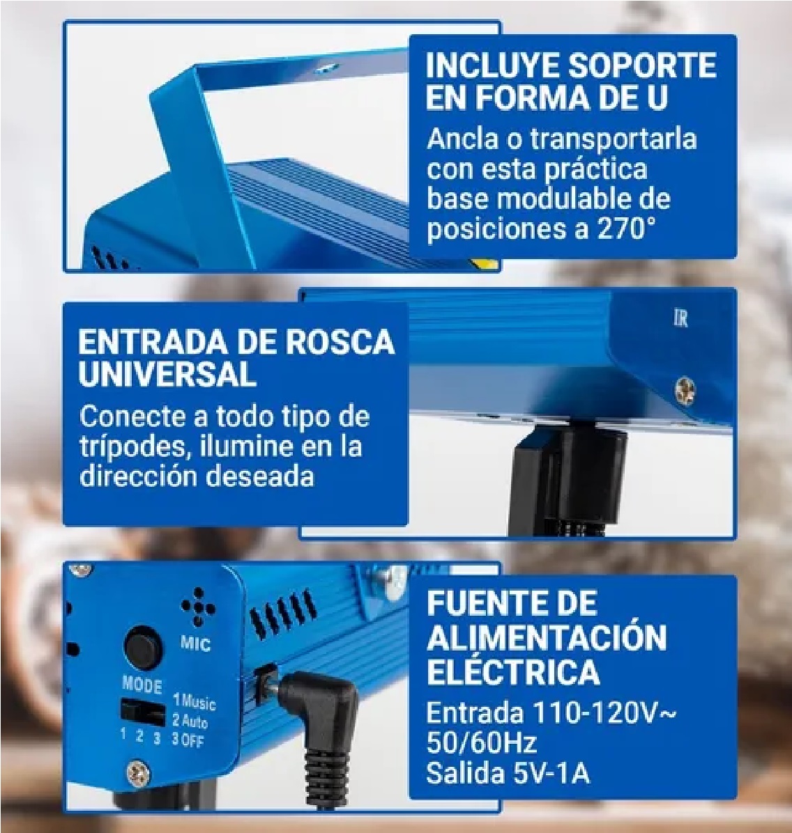 Mini-proyector Láser Fiestas Navideñas De Largo Alcance