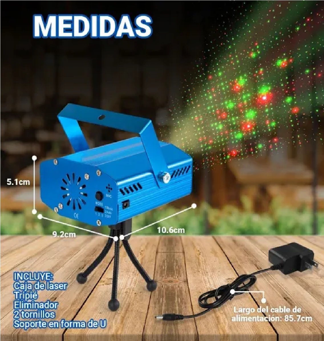 Mini-proyector Láser Fiestas Navideñas De Largo Alcance